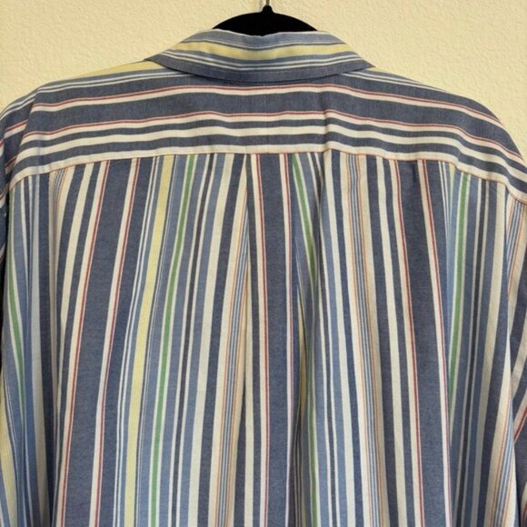 Ralph Lauren Mens Striped Pony Embroidered Button Down Shirt Size XLT - Picture 5 of 6